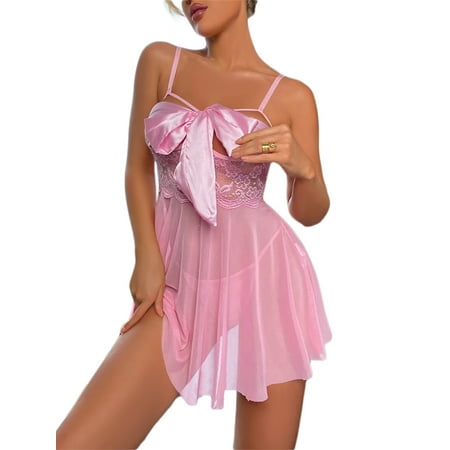 Shakub Womens Lace Sheer Lingerie Set Strap Lace Up Pyjamas Dress Thongs G-string Underwear Babydoll Nightgown
Shakub Womens Lace Sheer Lingerie Set Strap Lace Up Pyjamas Dress Thongs G-string Underwear Babydoll Nightgown