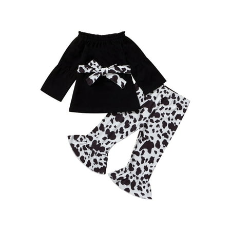 Frobukio Baby Girls Clothes Set Long Sleeve Ruffles Boat Neck Tops and Flared Trousers
Frobukio Baby Girls Clothes Set Long Sleeve Ruffles Boat Neck Tops and Flared Trousers