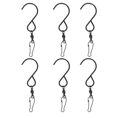 6PCS 360 Degrees Rotation Hooks Stainless Steel Bearing Hook for Wind Chime Flower Basket (Black)
6PCS 360 Degrees Rotation Hooks Stainless Steel Bearing Hook for Wind Chime Flower Basket (Black)