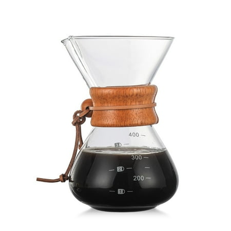 Heat Resistant Manual Coffee Pot 400ml Practical Coffee Maker Paperless Reusable Stainless Steel Filter Glass Coffee Pot
Heat Resistant Manual Coffee Pot 400ml Practical Coffee Maker Paperless Reusable Stainless Steel Filter Glass Coffee Pot