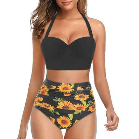 Finelylove Womens High Waisted Swimsuits Tummy Concealing Sport Bra Style High Waist Black XL
Finelylove Womens High Waisted Swimsuits Tummy Concealing Sport Bra Style High Waist Black XL