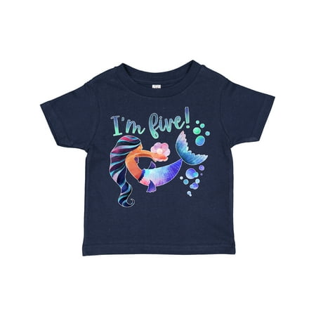 Inktastic I m Five! 5th Birthday Pink and Blue Mermaid Gift Toddler Boy or Toddler Girl T-Shirt 
Inktastic I m Five! 5th Birthday Pink and Blue Mermaid Gift Toddler Boy or Toddler Girl T-Shirt