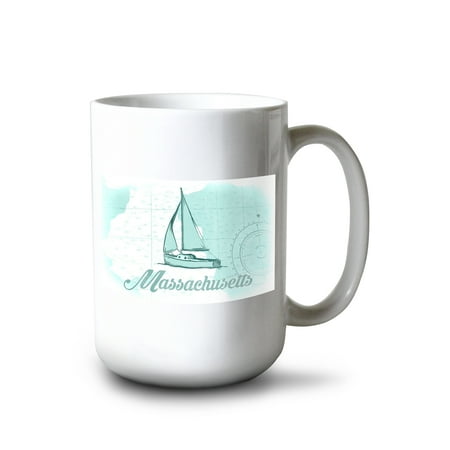 15 fl oz Ceramic Mug Massachusetts Sailboat Teal Coastal Icon Dishwasher & Microwave Safe
15 fl oz Ceramic Mug Massachusetts Sailboat Teal Coastal Icon Dishwasher & Microwave Safe