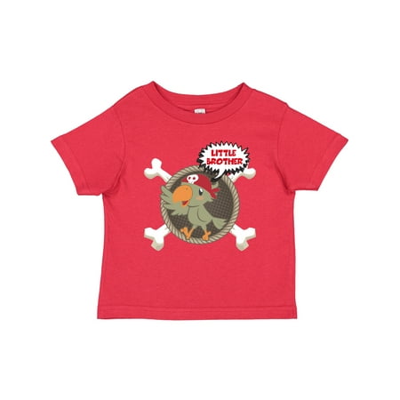Inktastic Little Brother Pirate Gift Baby Boy T-Shirt
