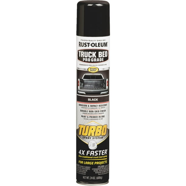 RUST-OLEUM AUTOMOTIVE 340455 Truck Bed Coating, Liquid, Black, 24 oz Aerosol Can