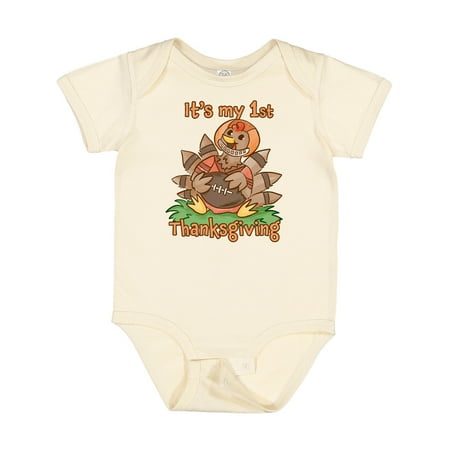 Inktastic It s My 1st Thanksgiving Cute Football Turkey Gift Baby Boy or Baby Girl Bodysuit
Inktastic It s My 1st Thanksgiving Cute Football Turkey Gift Baby Boy or Baby Girl Bodysuit