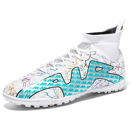 Soccer Cleats Mens Professional High-top Soccer Shoes Breathable Football Boots Boys Anti-Slip Outdoor Indoor Turf Training Athletic Sneaker
Soccer Cleats Mens Professional High-top Soccer Shoes Breathable Football Boots Boys Anti-Slip Outdoor Indoor Turf Training Athletic Sneaker