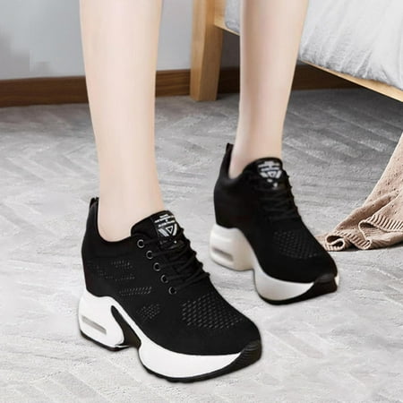 Women Sneakers Wedge Shoes Lightweight Ankle Boots Fitness Shoes Casual Shoes Platform Sneakers for Hiker Hiking Ladies Girls Female black 39
Women Sneakers Wedge Shoes Lightweight Ankle Boots Fitness Shoes Casual Shoes Platform Sneakers for Hiker Hiking Ladies Girls Female black 39