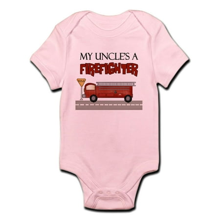 CafePress - My Uncle s A Firefighter Infant Bodysuit - Baby Light Bodysuit