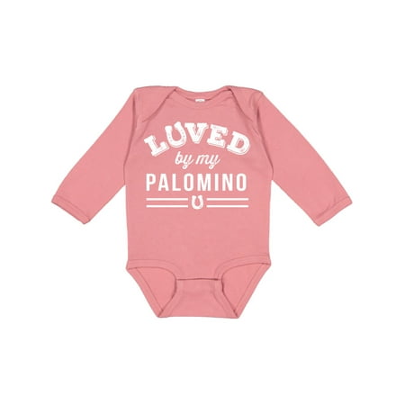 Inktastic Palomino Horse Lover Gift Gift Baby Boy or Baby Girl Long Sleeve Bodysuit