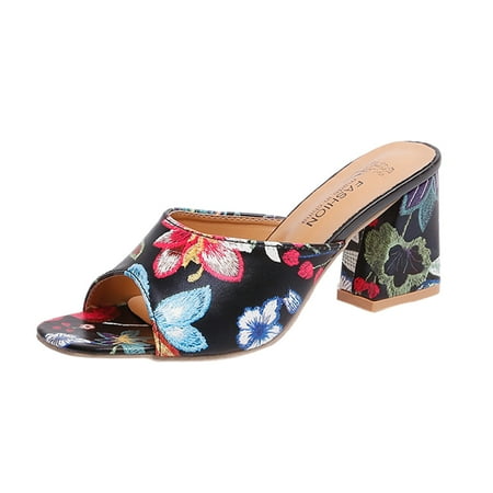 Huanghuaa Women s Summer Fashion Printed Fish Mouth Open Toe High Heels Casual And Comfortable Outing Slippers Scarf Slides for Women
Huanghuaa Women s Summer Fashion Printed Fish Mouth Open Toe High Heels Casual And Comfortable Outing Slippers Scarf Slides for Women