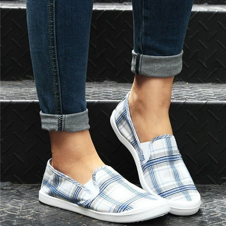 Women‘s Flat Low Top Canvas Shoes Plaid Round Toe Non-slip Walking Shoes Casual Slip On Loafers
Women‘s Flat Low Top Canvas Shoes Plaid Round Toe Non-slip Walking Shoes Casual Slip On Loafers