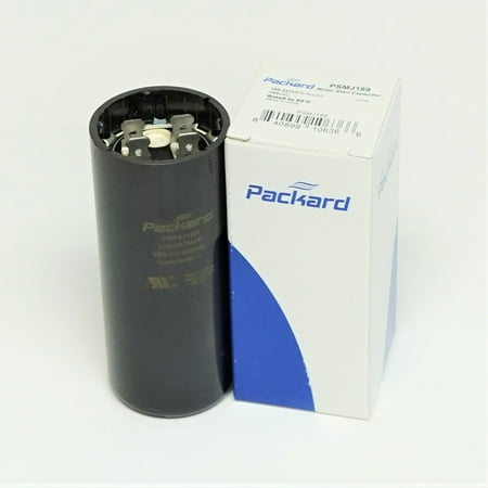 2Pc Packard PSMJ161 Motor Start Capacitor. 161-193 MFD UF / 165 VAC