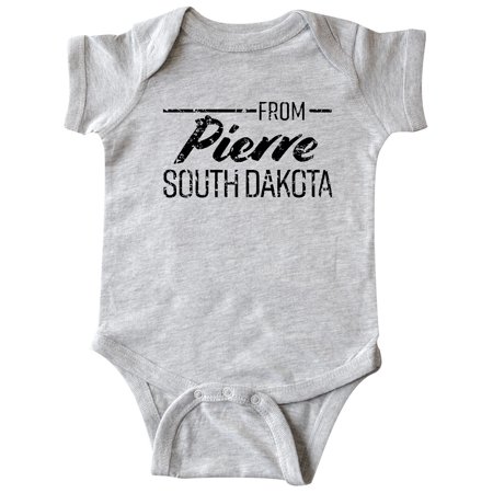 Inktastic From Pierre South Dakota in Black Distressed Text Gift Baby Boy or Baby Girl Bodysuit
Inktastic From Pierre South Dakota in Black Distressed Text Gift Baby Boy or Baby Girl Bodysuit