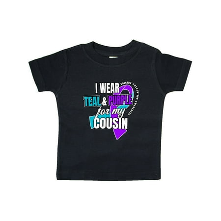Inktastic Suicide Prevention I Wear Teal and Purple for My Cousin Gift Baby Boy or Baby Girl T-Shirt
Inktastic Suicide Prevention I Wear Teal and Purple for My Cousin Gift Baby Boy or Baby Girl T-Shirt