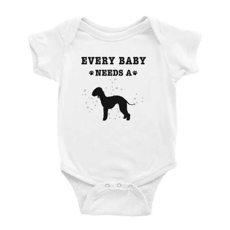 Every Baby Needs A Bedlington Terrier Dog Cute Baby Jumpsuits For Boy Girl 0-3 Months
Every Baby Needs A Bedlington Terrier Dog Cute Baby Jumpsuits For Boy Girl 0-3 Months
