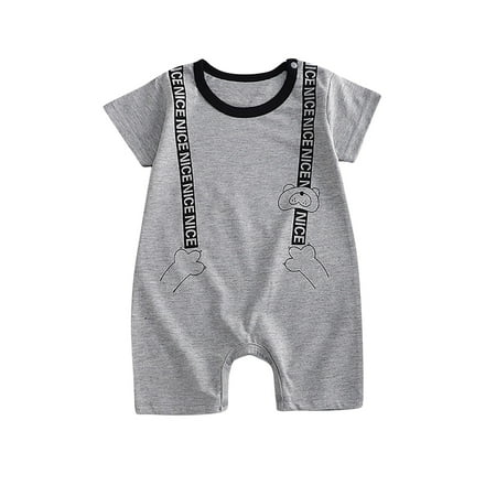 TFEOQRY Baby Boys Girls Jumpsuit Soft Summer Rompers Classic Bright Flower Print Onesie Clothes Round Neck Short Sleeved Bodysuit with Scarf Gray
TFEOQRY Baby Boys Girls Jumpsuit Soft Summer Rompers Classic Bright Flower Print Onesie Clothes Round Neck Short Sleeved Bodysuit with Scarf Gray