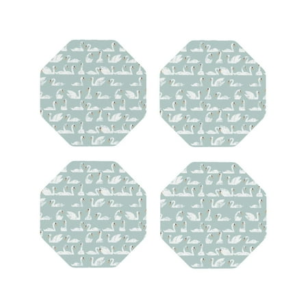 Naloa White Swan Leather Coasters for Drinks Durable Drink Coasters 4 Set for Tabletop Protection Luxurious Home Décor and Housewarming Gift ( {designName})Octagon
Naloa White Swan Leather Coasters for Drinks Durable Drink Coasters 4 Set for Tabletop Protection Luxurious Home Décor and Housewarming Gift ( {designName})Octagon