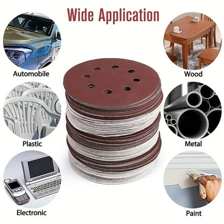 120Pcs 5 8 Hole Premium Sanding Discs Assortment - High-Quality Aluminum Oxide Grit Sandpaper for Orbital Sanders - Medium Grit Size Long-Lasting and Efficient Sanding Experience
120Pcs 5 8 Hole Premium Sanding Discs Assortment - High-Quality Aluminum Oxide Grit Sandpaper for Orbital Sanders - Medium Grit Size Long-Lasting and Efficient Sanding Experience