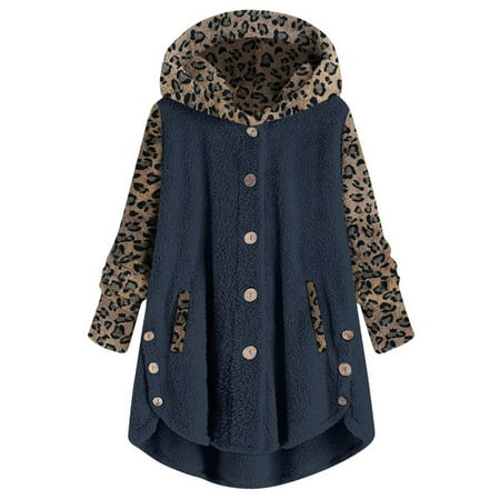Winter Coats for Women Leopard Fleece Jacket Long Sleeve Hoodies Sweatshirt Button Casual Warm Fuzzy Overcoat Outwear Pullover
Winter Coats for Women Leopard Fleece Jacket Long Sleeve Hoodies Sweatshirt Button Casual Warm Fuzzy Overcoat Outwear Pullover