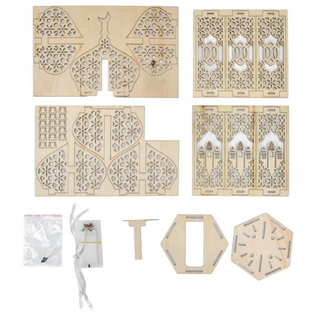 Ramadan Hanging Light Stability Muslim DIY Ornament With Power Supply For Household