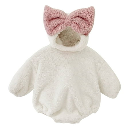 Girls Autumn Winter Long Sleeve BowHooded Romper Bodysuits Baby Girl Clothes White 65
Girls Autumn Winter Long Sleeve BowHooded Romper Bodysuits Baby Girl Clothes White 65