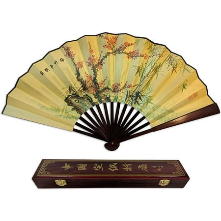Folding Hand Fan Chinese Gifts! Plum Blooming And Bamboo Large Handheld Fan+Gift Box Home Decoration
Folding Hand Fan Chinese Gifts! Plum Blooming And Bamboo Large Handheld Fan+Gift Box Home Decoration