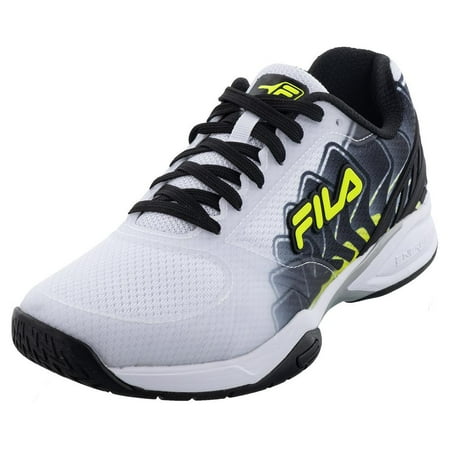 Fila Men`s Volley Zone Pickleball Shoes White and Black ( 9.5 )