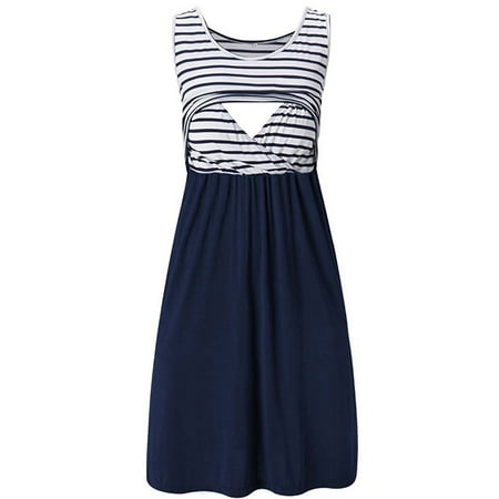 Simplmasygenix Women s Maternity Sleeveless Dresses Summer Clearance Clothing Fashion Womens Pregnants Round Neck Nursing Maternity Stripe Vest Dress
Simplmasygenix Women s Maternity Sleeveless Dresses Summer Clearance Clothing Fashion Womens Pregnants Round Neck Nursing Maternity Stripe Vest Dress