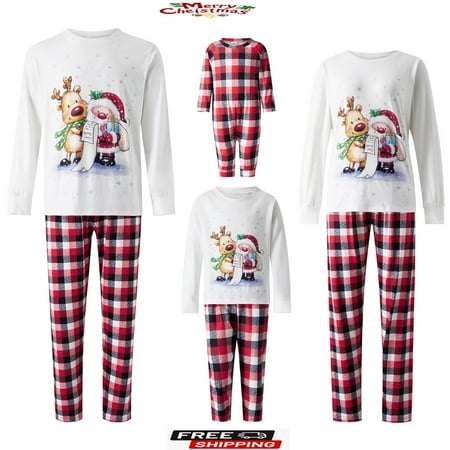 Sunisery Christmas Pajamas for Family Women Jammies Men Clothes Sleepwear Long Sleeve Pjs
Sunisery Christmas Pajamas for Family Women Jammies Men Clothes Sleepwear Long Sleeve Pjs