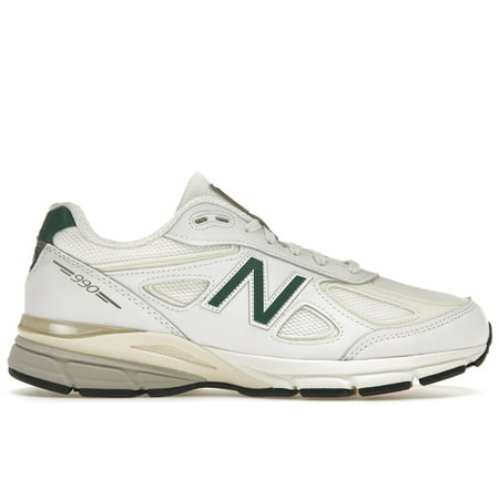 New Balance Men's 990v4 MiUSA White Green, from StockX