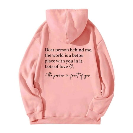 WUDATI Women s Casual Hoodies Letter Graphic Print Long Sleeve Drawstring Sweatshirt Pullover Tunic Top with Pockets Oversized Hooded Sweatshirt for Daily Wear School Sports Work Street Fashionable
WUDATI Women s Casual Hoodies Letter Graphic Print Long Sleeve Drawstring Sweatshirt Pullover Tunic Top with Pockets Oversized Hooded Sweatshirt for Daily Wear School Sports Work Street Fashionable