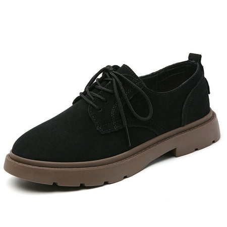 Women‘s Lace-up Flat Shoes Casual Solid Color Round Toe Non-slip Micro Suede Shoes British Style Shoes
Women‘s Lace-up Flat Shoes Casual Solid Color Round Toe Non-slip Micro Suede Shoes British Style Shoes