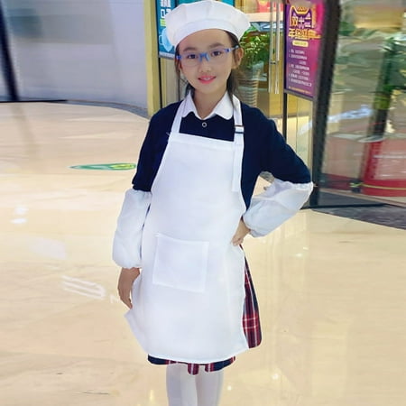 BESTONZON 6pcs Toddler Apron Adjustable Drawing Apron Multi-function Toddler Apron Lovely Kid