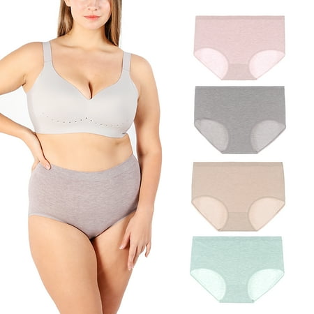 POSESHE Women s High-Waisted Briefs Panties Cotton Inner Crotch & Stretchy Underwear 4-Pack
POSESHE Women s High-Waisted Briefs Panties Cotton Inner Crotch & Stretchy Underwear 4-Pack