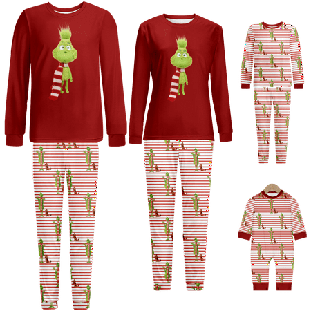Family Matching Christmas Pajamas Sleepwear Set The Grinch Red Stripe Print Sizes for Adult-Kids-Baby-Pet 2 Pieces Top and Pants Bodysuits Pajamas Sets
Family Matching Christmas Pajamas Sleepwear Set The Grinch Red Stripe Print Sizes for Adult-Kids-Baby-Pet 2 Pieces Top and Pants Bodysuits Pajamas Sets