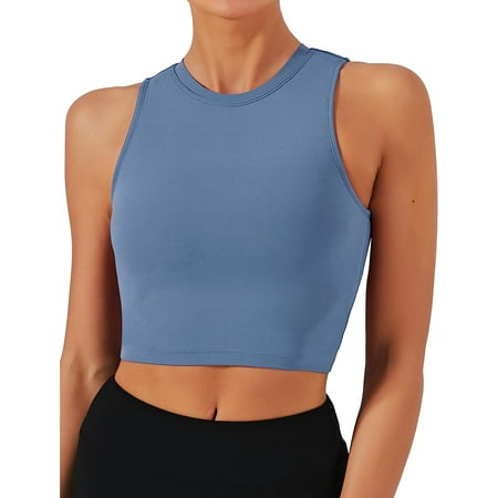 Natural Feelings Sports Bras for Women Removable Padded Yoga Tank Tops Sleeveless Fitness Workout Running Crop Tops
Natural Feelings Sports Bras for Women Removable Padded Yoga Tank Tops Sleeveless Fitness Workout Running Crop Tops