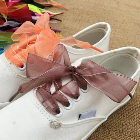Mairbeon 1 Pair 2.5cm Flat Silk Satin Ribbon Organza Sneaker Casual Shoe Strap Shoelaces
Mairbeon 1 Pair 2.5cm Flat Silk Satin Ribbon Organza Sneaker Casual Shoe Strap Shoelaces