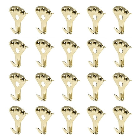 Unique Bargains Picture Hangers 75lbs Photo Frame Hooks Kit w Nails 20Pack