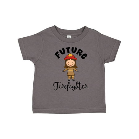 Inktastic Future Firefighter Cute Girls Gift Toddler Toddler Girl T-Shirt