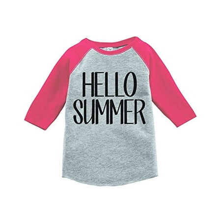 Custom Party Shop Hello Summer Raglan Tee Pink