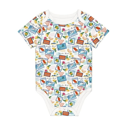 Matuu Stamp for Baby Short-Sleeve Bodysuit Soft Cotton Comfortable and Breathable Perfect for Newborns and Infants
Matuu Stamp for Baby Short-Sleeve Bodysuit Soft Cotton Comfortable and Breathable Perfect for Newborns and Infants
