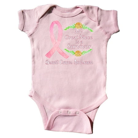 Inktastic My Great Niece is a Survivor Breast Cancer Awareness Gift Baby Boy or Baby Girl Bodysuit
Inktastic My Great Niece is a Survivor Breast Cancer Awareness Gift Baby Boy or Baby Girl Bodysuit