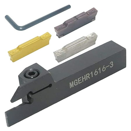 BCLONG CNC Lathe Tool Holder MGEHR1616-3 with 3pcs MGMN300 Cemented Carbide Blades(3mm)
BCLONG CNC Lathe Tool Holder MGEHR1616-3 with 3pcs MGMN300 Cemented Carbide Blades(3mm)