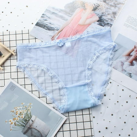 Tdoqot Womens Bikini Panties- Slim Fit Sexy See-Through Lace Womens Underwear Light Blue Size L
Tdoqot Womens Bikini Panties- Slim Fit Sexy See-Through Lace Womens Underwear Light Blue Size L