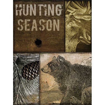 Hunting Season IV-COLBAK112287 Print 16"x12" by Color Bakery in a Un (Canvas Only)