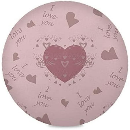 Hidove Valentine s Day Love Heart Round Placemasts Set of 1 Non-Slip Heat Resistant Place Mats Washable Kitchen Dining Table Mats 15.4 Inch
Hidove Valentine s Day Love Heart Round Placemasts Set of 1 Non-Slip Heat Resistant Place Mats Washable Kitchen Dining Table Mats 15.4 Inch