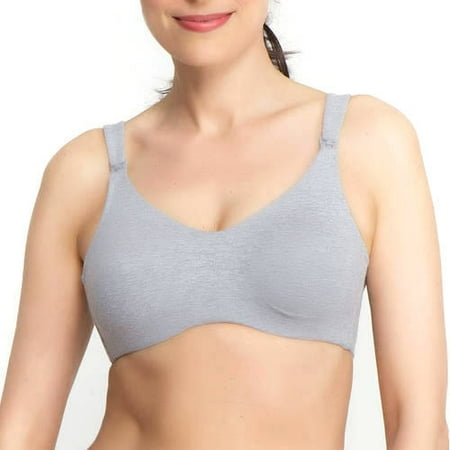Maternity Wireless Cotton Blend Nursing Bra--Up To 44DDD