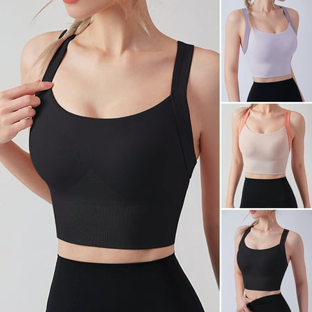 rygai Lady Vest Cross Hollow Out Tight Shockproof Stretchy Low-cut Sleeveless Back Closure Padded Women Sports Bra for Jogging Dark Orange S
rygai Lady Vest Cross Hollow Out Tight Shockproof Stretchy Low-cut Sleeveless Back Closure Padded Women Sports Bra for Jogging Dark Orange S