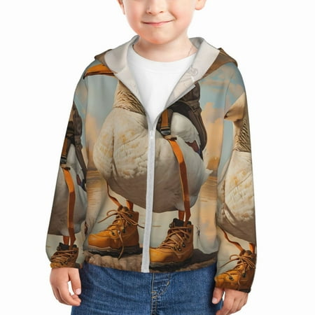 Lukts Hiking Duck Print Children s Long-Sleeved Sun Protection Clothing Hooded Sweatshirts for Boys and Girls Outdoor Sports-4 Years
Lukts Hiking Duck Print Children s Long-Sleeved Sun Protection Clothing Hooded Sweatshirts for Boys and Girls Outdoor Sports-4 Years